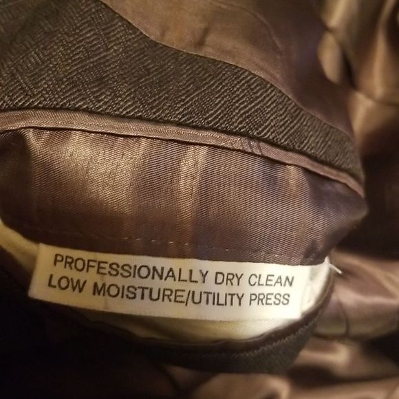 Lanvin Paris Brown Virgin Wool 2 Button Blazer Made In USA 40R Pattern - Picture 12 of 16